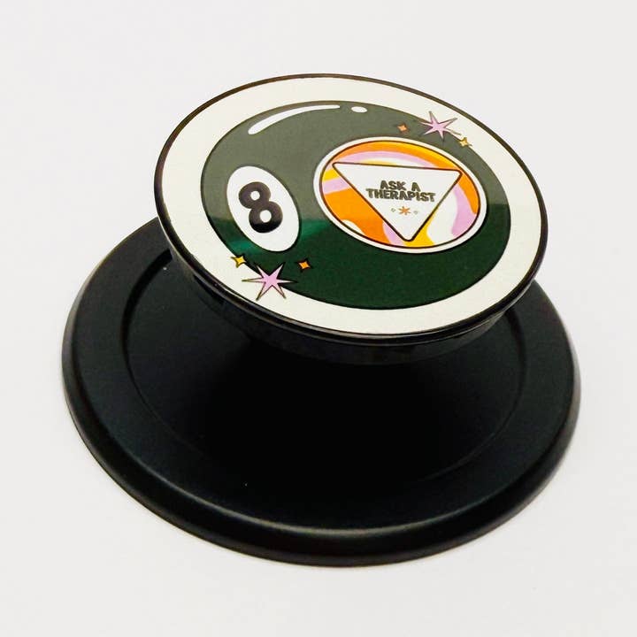 Magsafe Phone Grip, Magic 8 Ball Ask A Therapist for wholesale by Sonny Rising