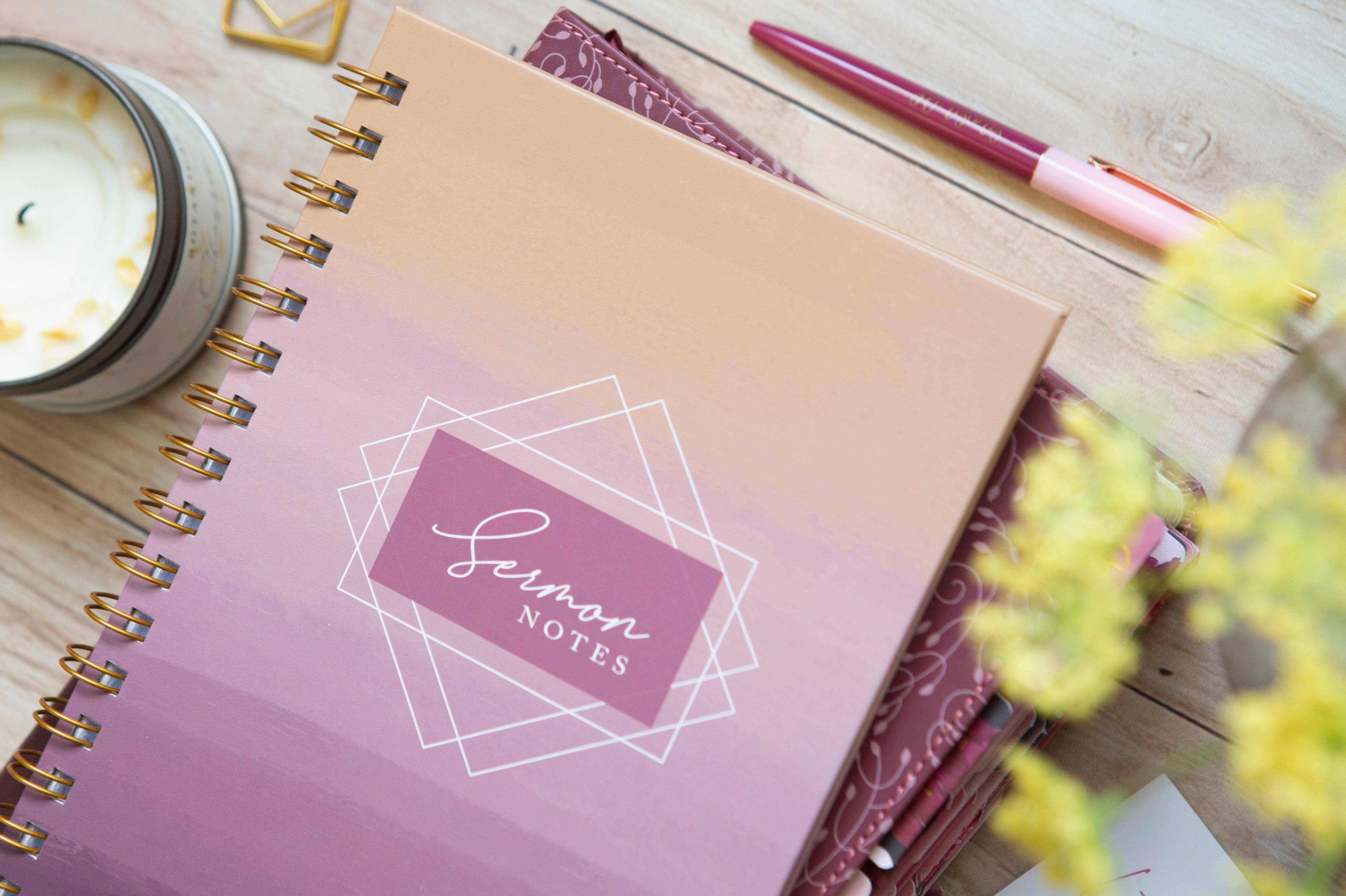 Chosen & Cherished - Wholesale Notebook - Sermon Notebook for Women | Sermon Notes Journal2