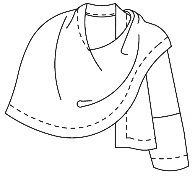 Folkwear – wholesale Craft sewing kit – 271 Sunset Wrap - Sewing Pattern2
