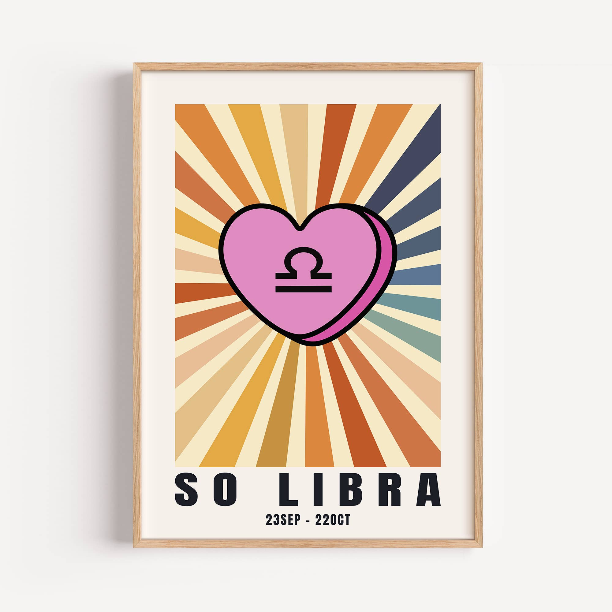 Timmy Loves - Wholesale Art Print - So Your Star Sign | Sunburst Zodiac Star Sign A3 Art Print6