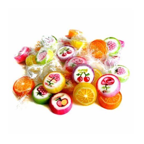 ADG Diffusion - Wholesale Hard Candy - ROCK CANDIES “FRUIT FLOWERS” IN BULK - 1,5Kg0