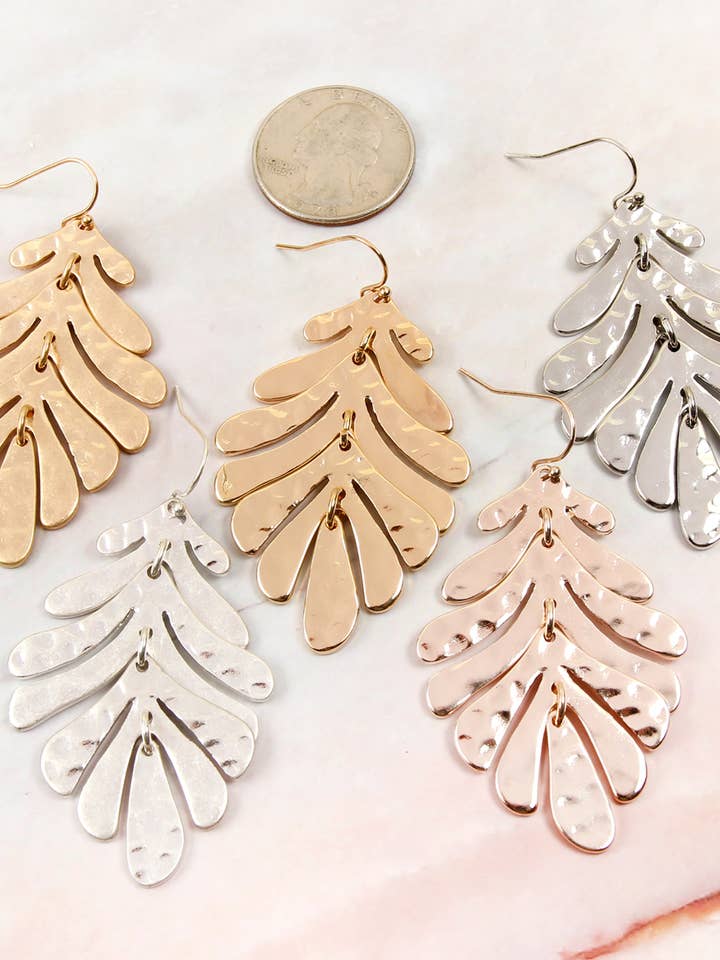 Fish Hook Metal Earrings for wholesale by MYS Wholesale Inc