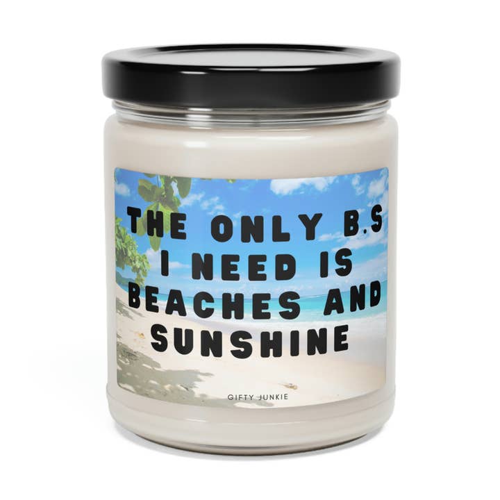Beaches and Sunshine 9oz candle for wholesale by GiftJunkie