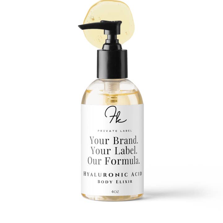 Hyaluronic Acid Body Elixir for wholesale by FK Private Label Labs