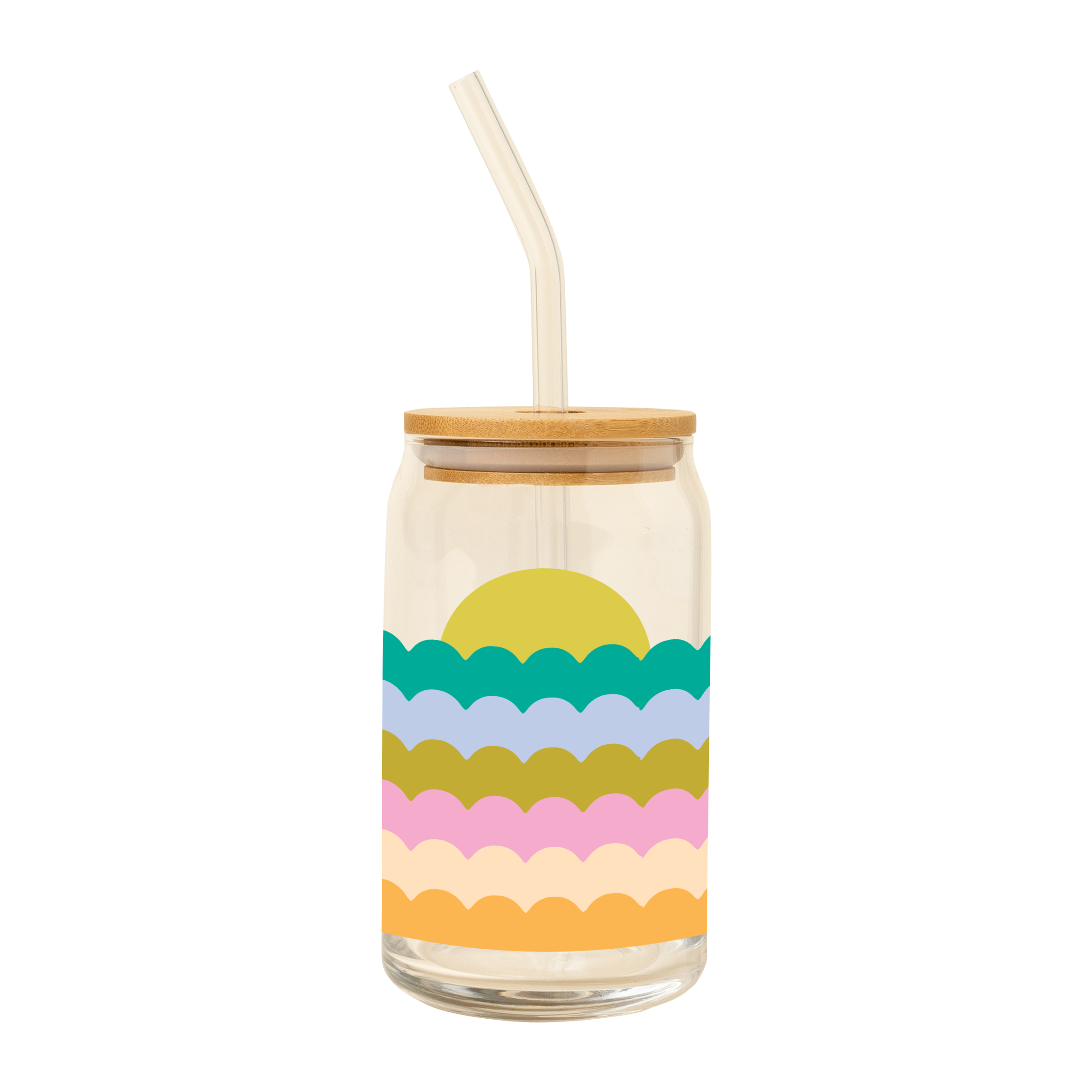 Talking Out of Turn - Wholesale Drinking Glass/Cup - Can Glass w/Lid + Straw (SALE!)30