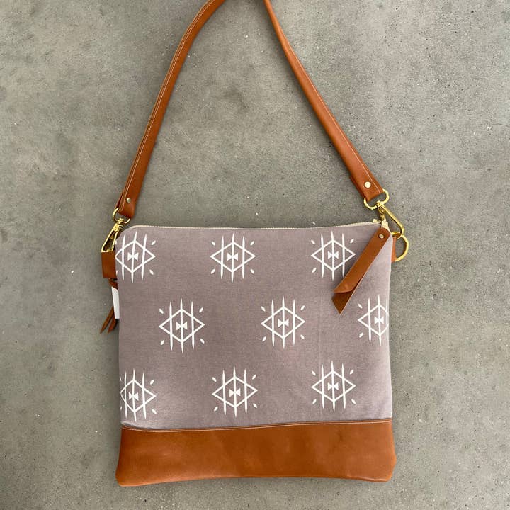 Boho Tan Tribal Crossbody for wholesale by Melmax Design
