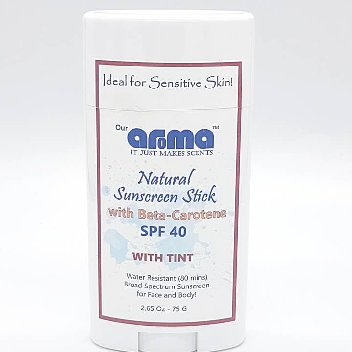 Notre Stick Solaire Anti-Âge Aroma avec Oxyde de Zinc 75 g pour la vente par Our Aroma