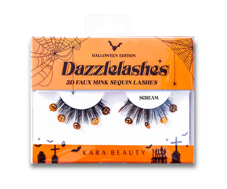 Kara Beauty - Vente Faux cils - Cils à paillettes 3D en faux vison HALLOWEEN Dazzle Lashes3