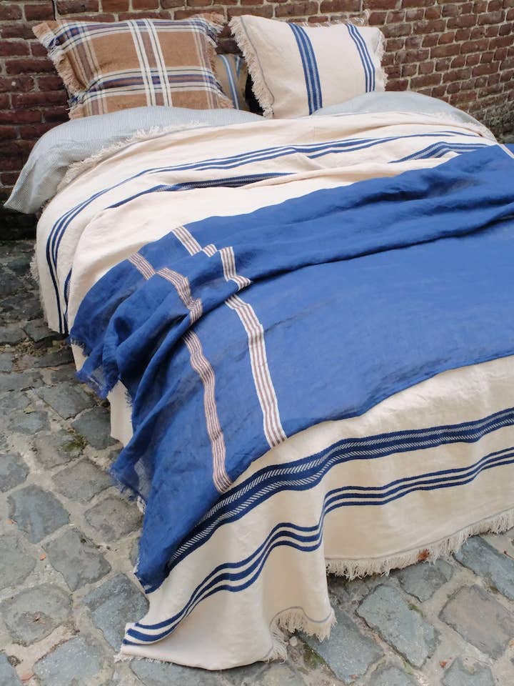 Noa Stuk linnen 160x230cm streep voor wholesale door Libeco Home