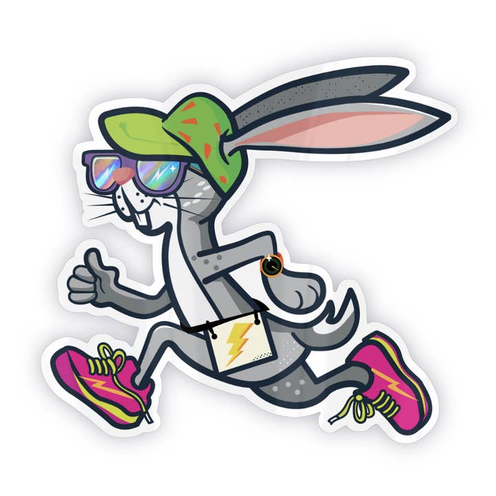Pace Rabbit – vinyl sticker for wholesale by sweaty ponytales