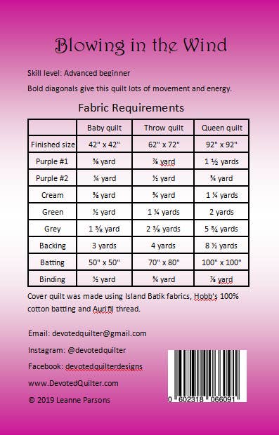 Devoted Quilter - Wholesale Quilt - Blowing in the Wind quilt pattern2