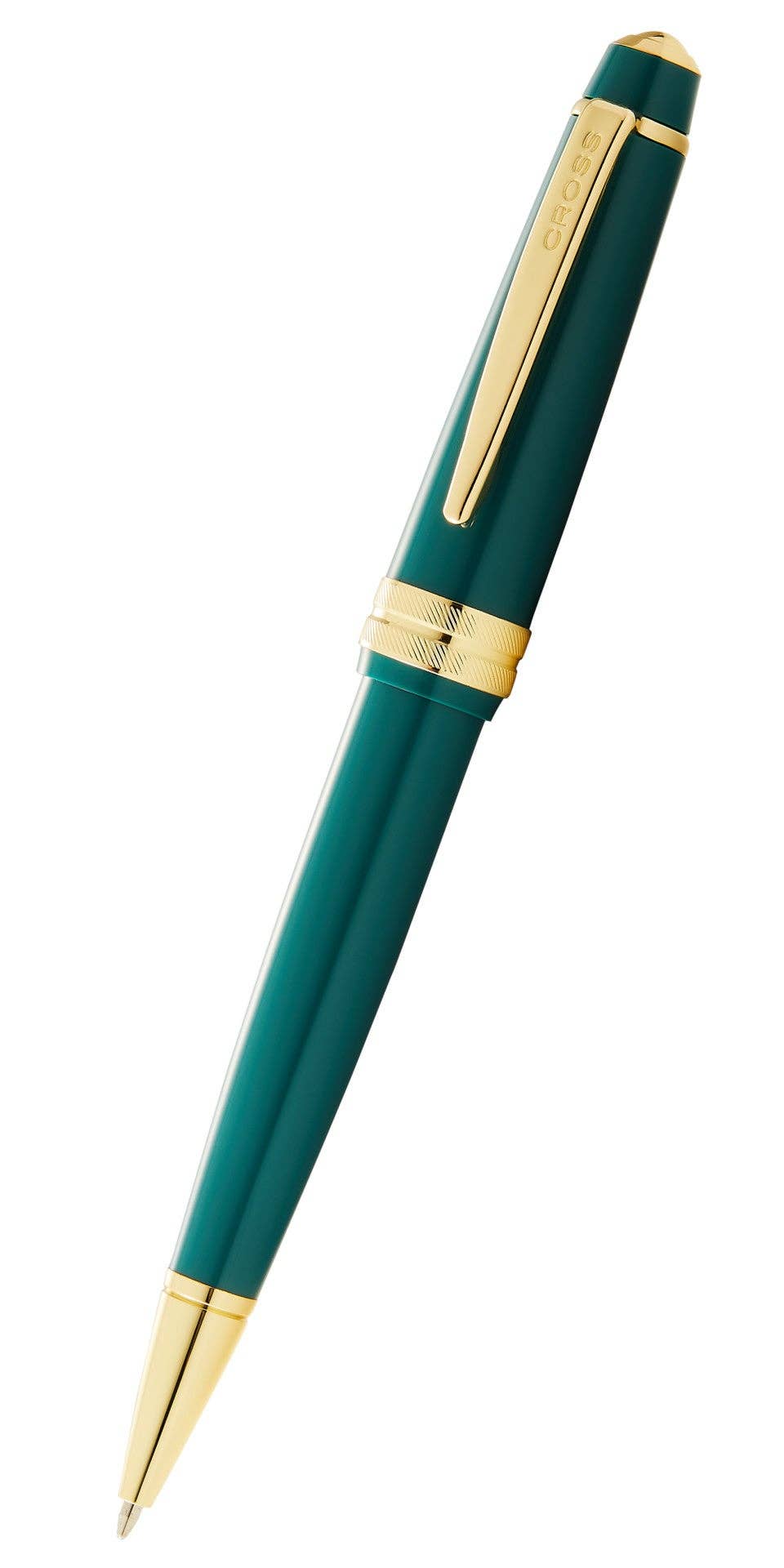 A. T. Cross - Wholesale Pen - Bailey Light™ Polished Green Resin and Gold Tone Ballpoint Pen