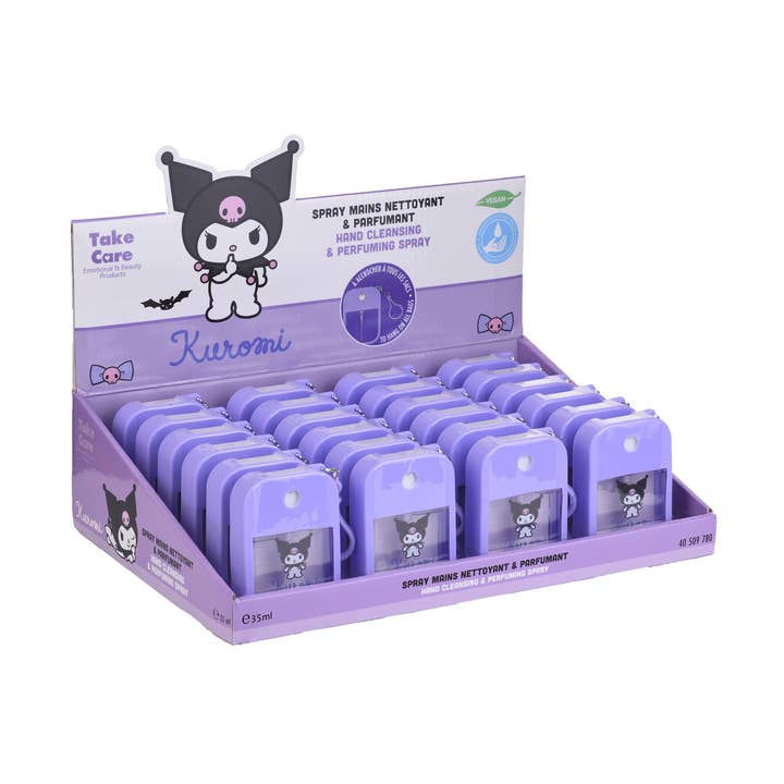 Kuromi rengöringsspray för händer med kokosnöt och silikonfodral - 35 ml för wholesale av Takecare