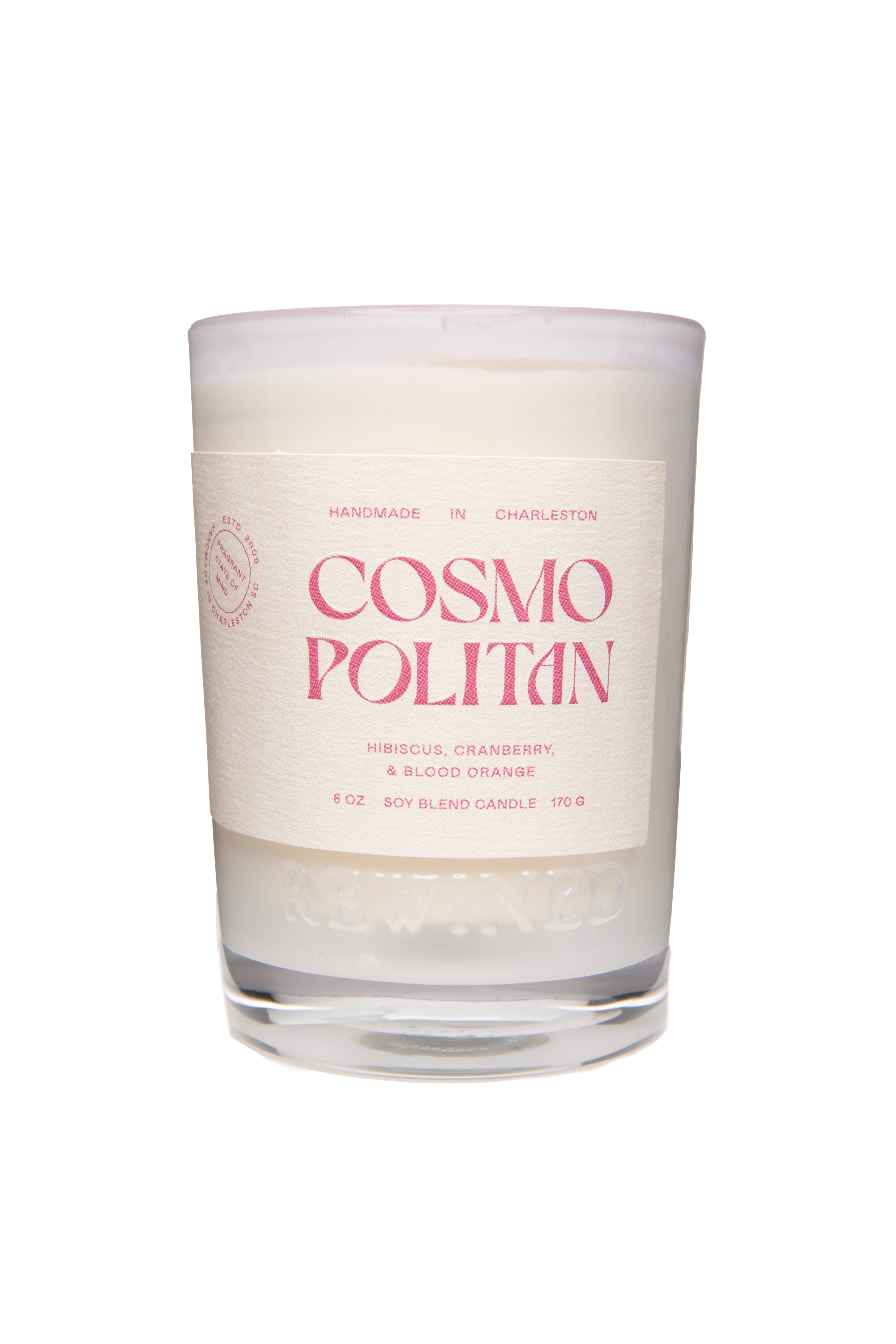 Rewined - Wholesale Jar/Filled Candle - Rewined Cosmopolitan Candle 6 oz2