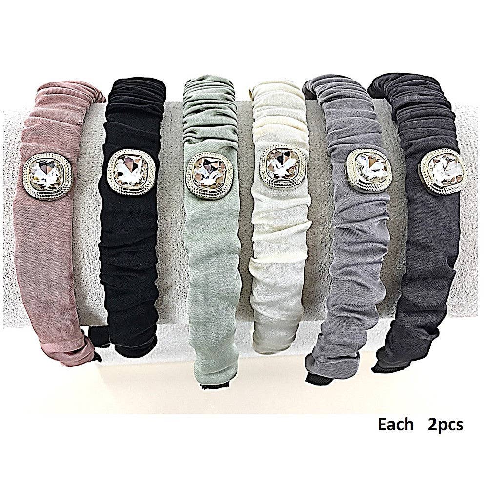 Atlas Fashion - Wholesale Fashion Headband - Women's - Ruffle Charm Headband1