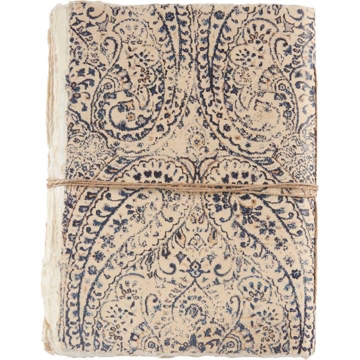 Primitives by Kathy - Wholesale Stationery/Notecard Set - Indigo Paisley Journal1