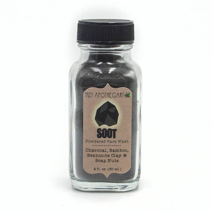 Soot: Organic Charcoal Powdered Face Wash for wholesale by 1121 Apothecary