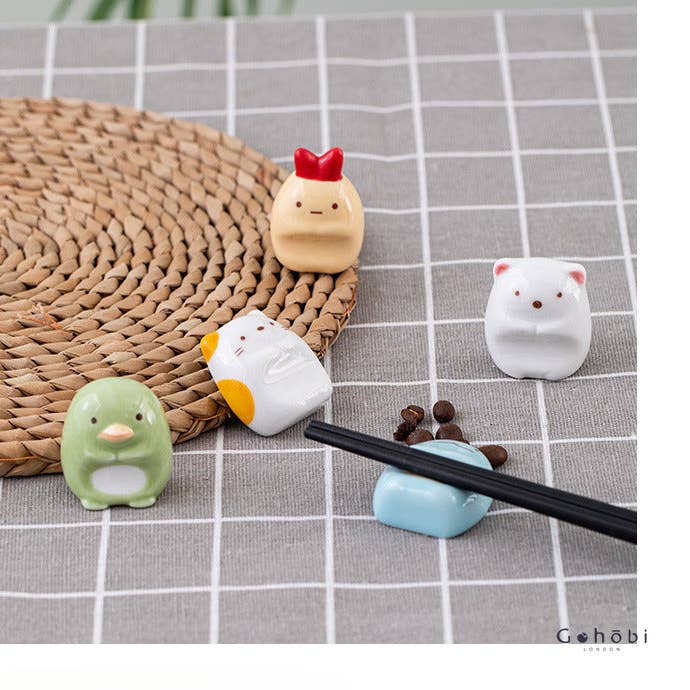 Gohobi Ceramic Cartoon Animal Chopstick Rest for wholesale by Gohobi (We cover U.S. import duties)