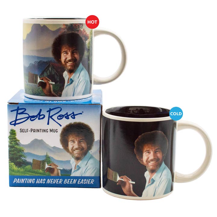 Unemployed Philosophers Guild - Wholesale Coffee Mug - Bob Ross Art Heat-Changing Coffee Mug
