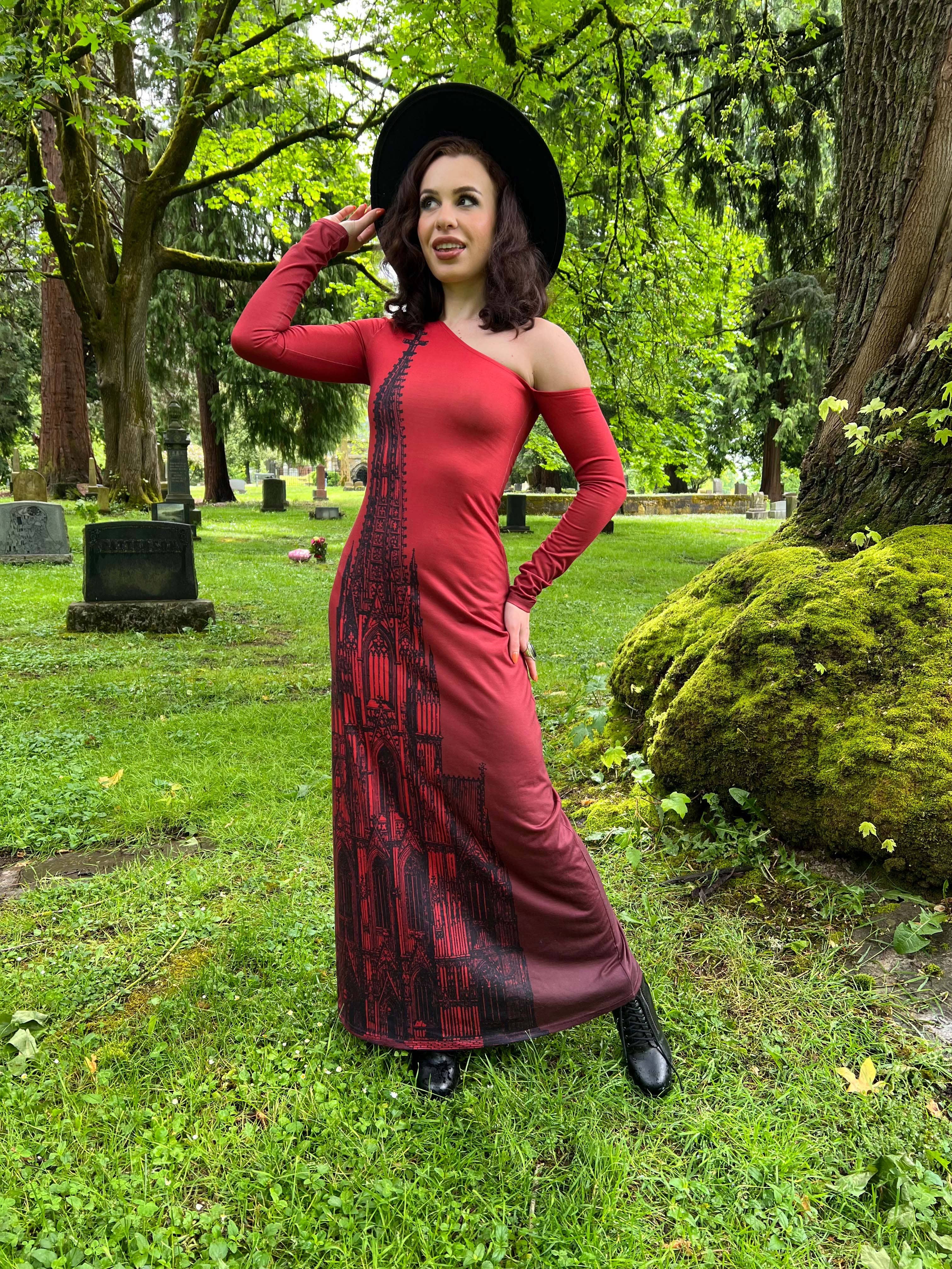 Witchwood Bags - Vente Robe – femme - Elspeth - Robe Maxi Confortable Cathédrale - PRÊTE À EXPÉDIER2