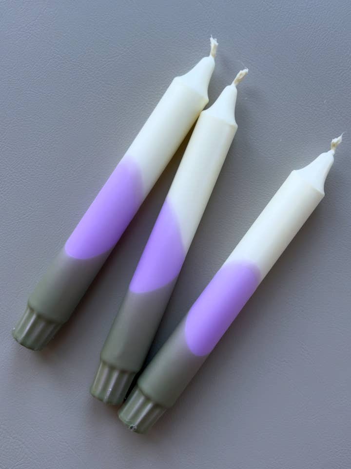 DIP DYE CANDLES SET OF 3 HEY.44 for wholesale by HEYLENOCHKA BERLIN