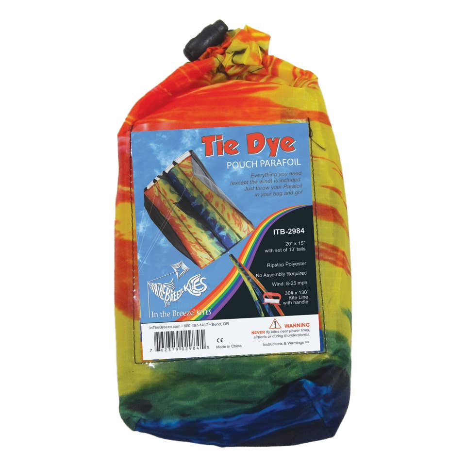 In the Breeze, LLC. - Wholesale Kite - Tie Dye Pouch Parafoil Kite4