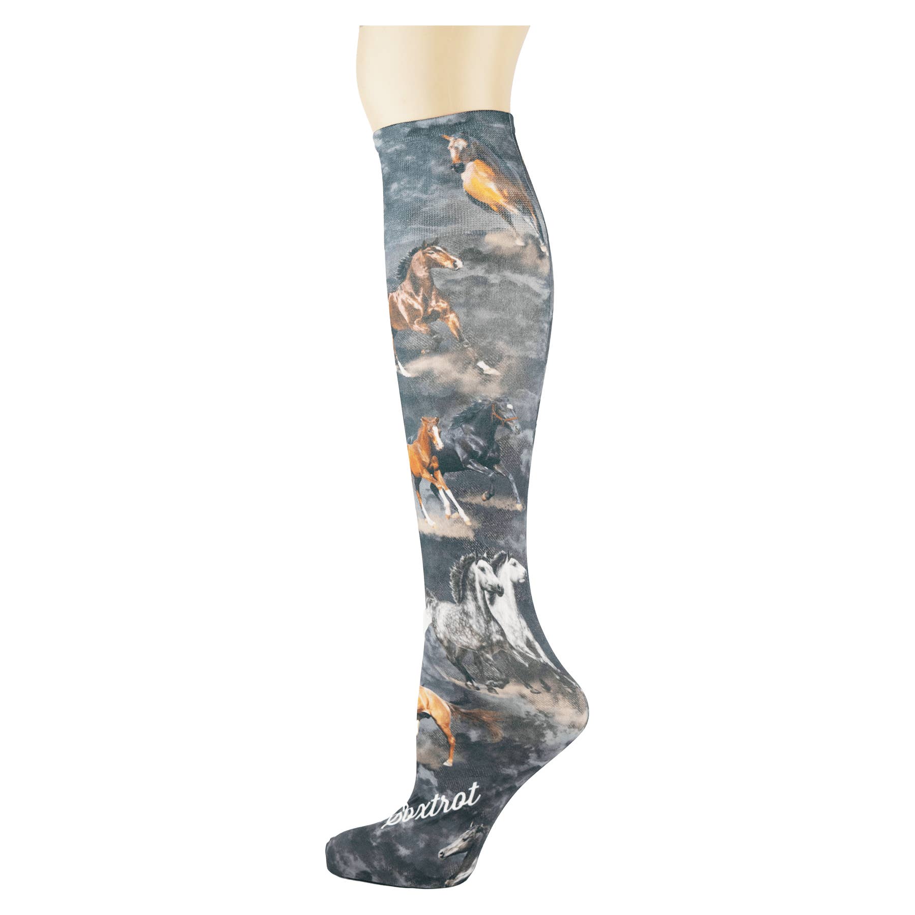 Sox Trot - Wholesale Socks - Women's - Equine Nights (New) Knee Highs