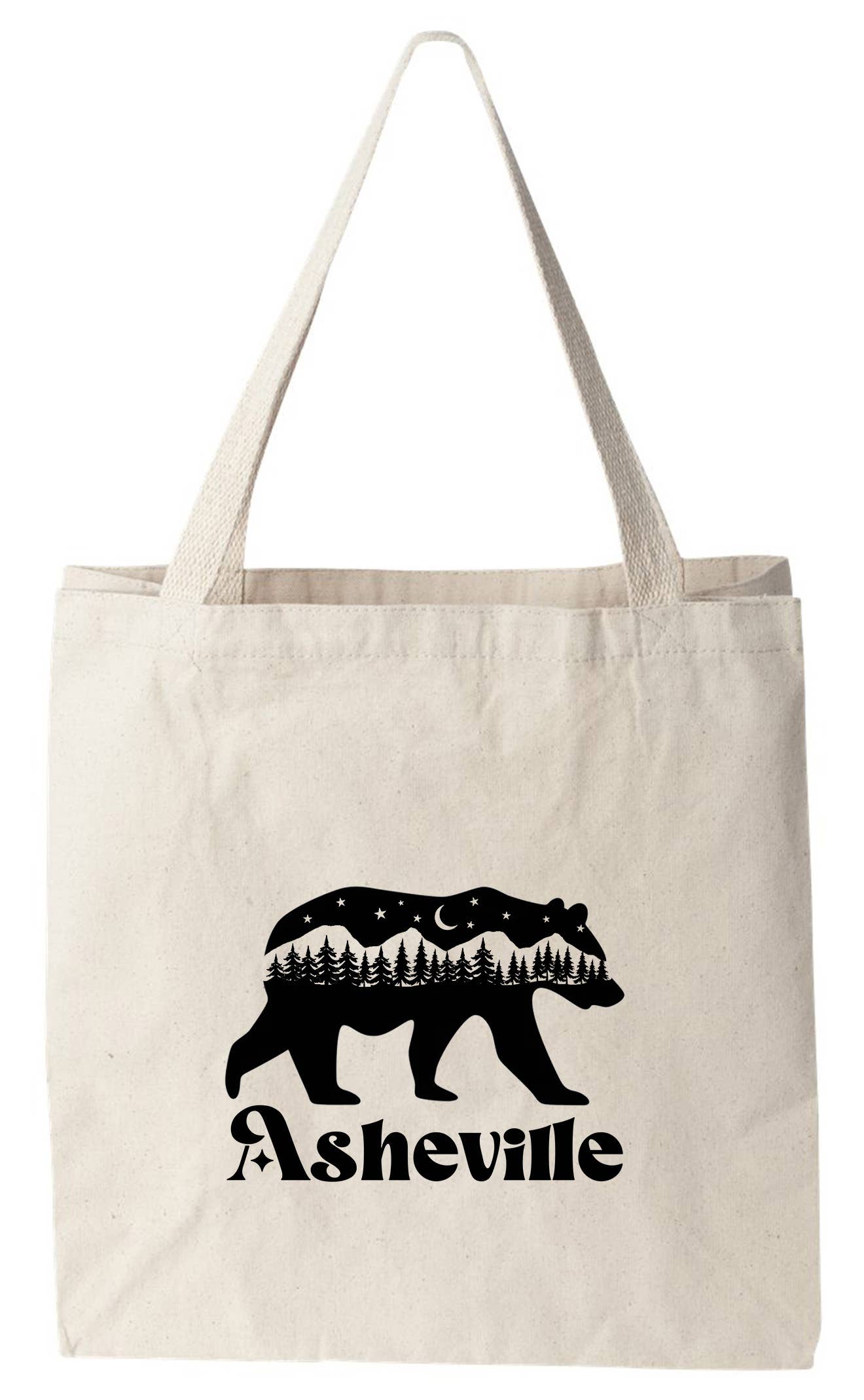Moonlight Makers - Vente Tote bag – unisexe - Asheville Bear - Sacs fourre-tout en toile - AVL, NC