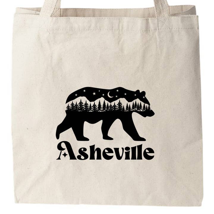 Moonlight Makers - Vente Tote bag – unisexe - Asheville Bear - Sacs fourre-tout en toile - AVL, NC0