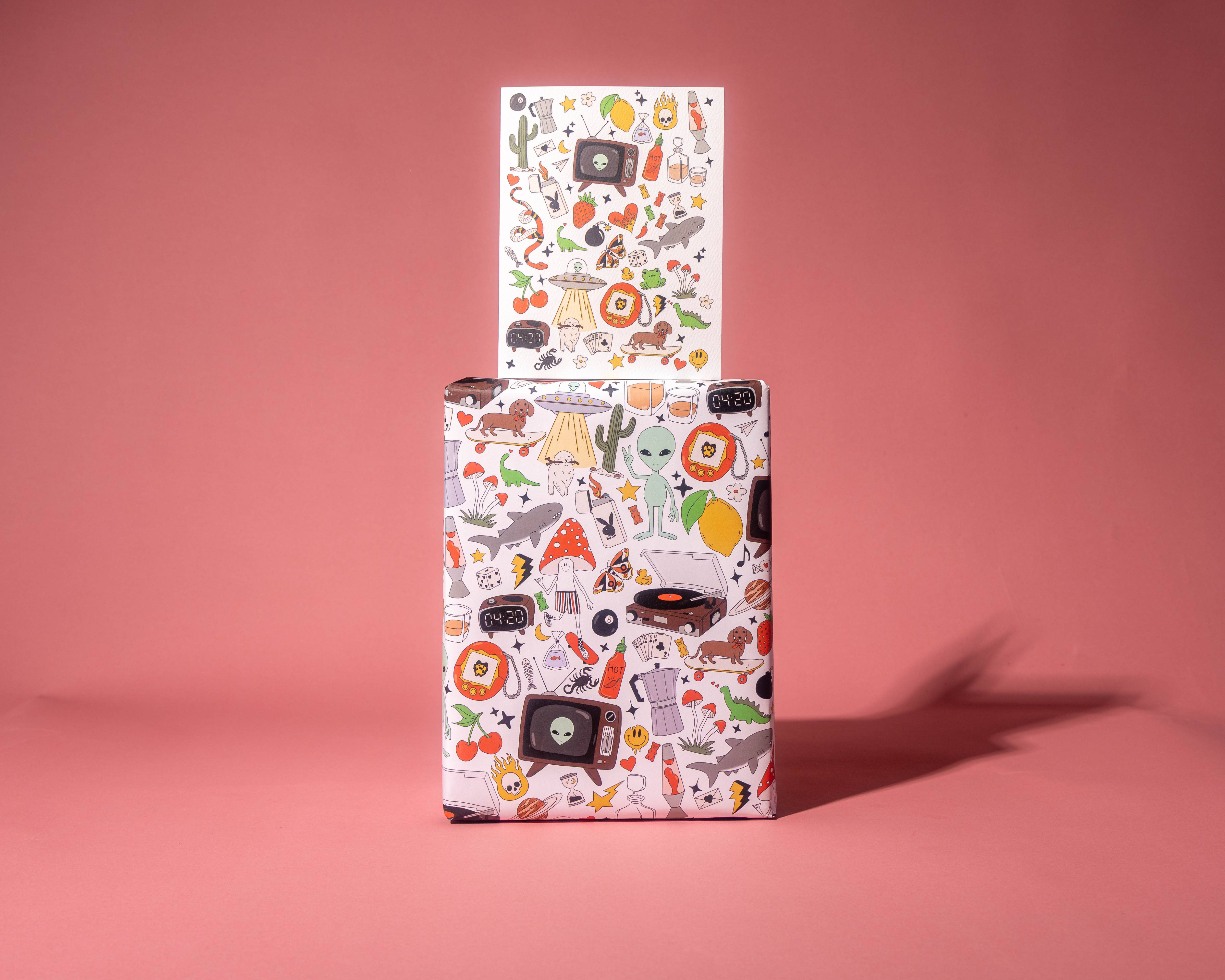 Illustrating Amy - Wholesale Wrapping Paper Roll - Retro Print Gift Wrap Rolls4