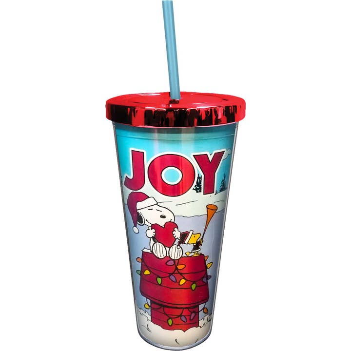 Snoopy Christmas Foil Cup for wholesale by Spoontiques, Inc