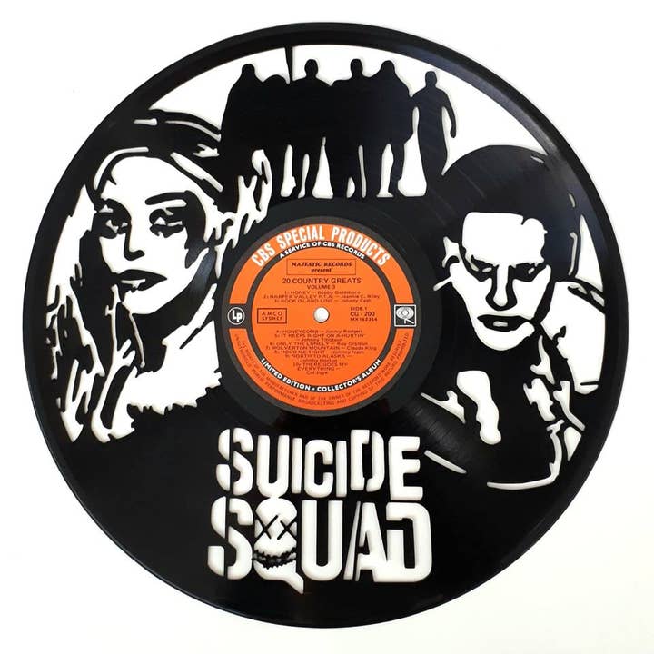 Broken Record - Wholesale Wall Accent - Vinyl Record Art - Suicide Squad