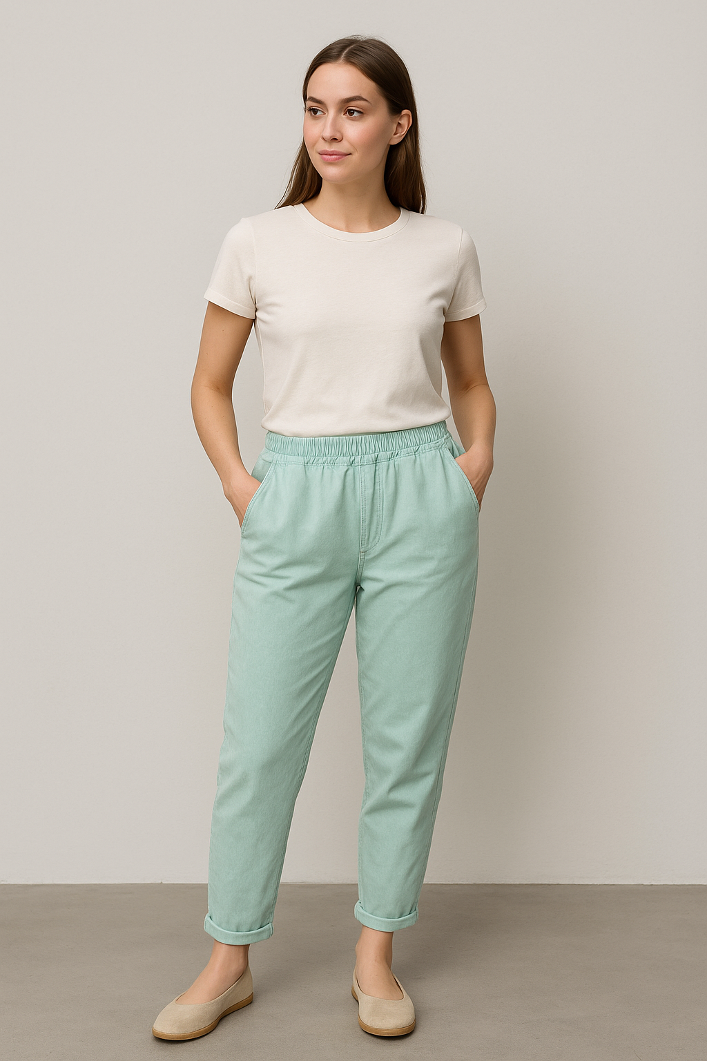 Lucy Sparks – wholesale Pants – Women's – cold washed fading effect super stretchy magic trousers5