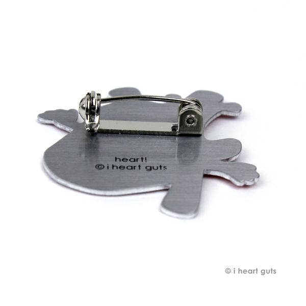 I Heart Guts | Organ Plushies Wholesale - Wholesale Lapel Pin/Button - Heart Lapel Pin - Feel the Beat4