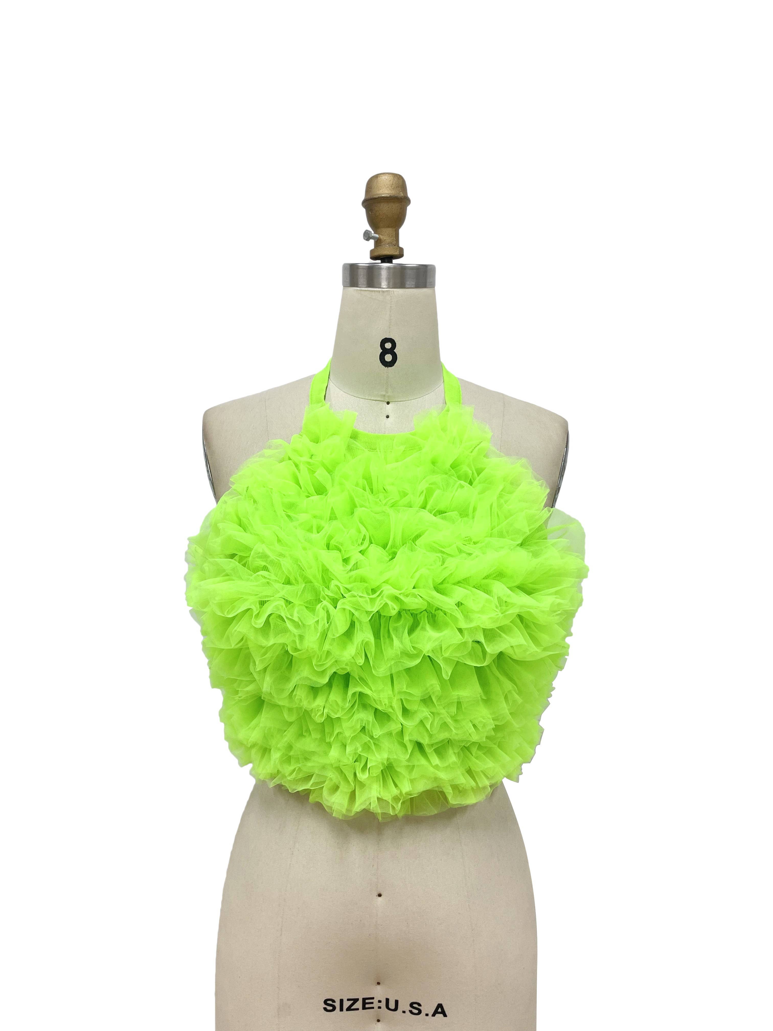 XHHH Inc - Wholesale Blouse - Women's - Sleeveless Feather Halter blouse2
