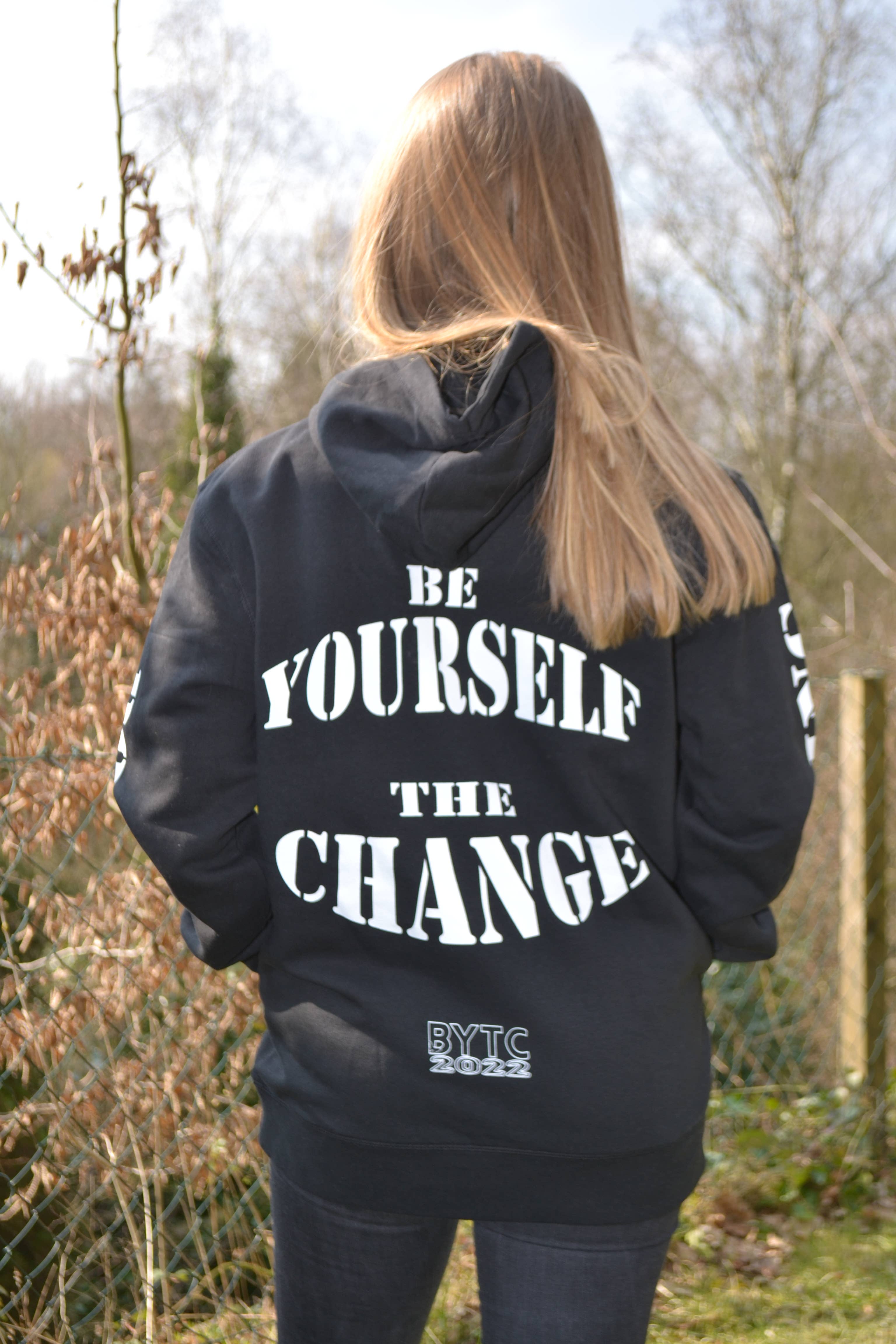 BYTC2022 - Wholesale Hoodie - Unisex - Thinking Positive Unisex Hoodie Black
