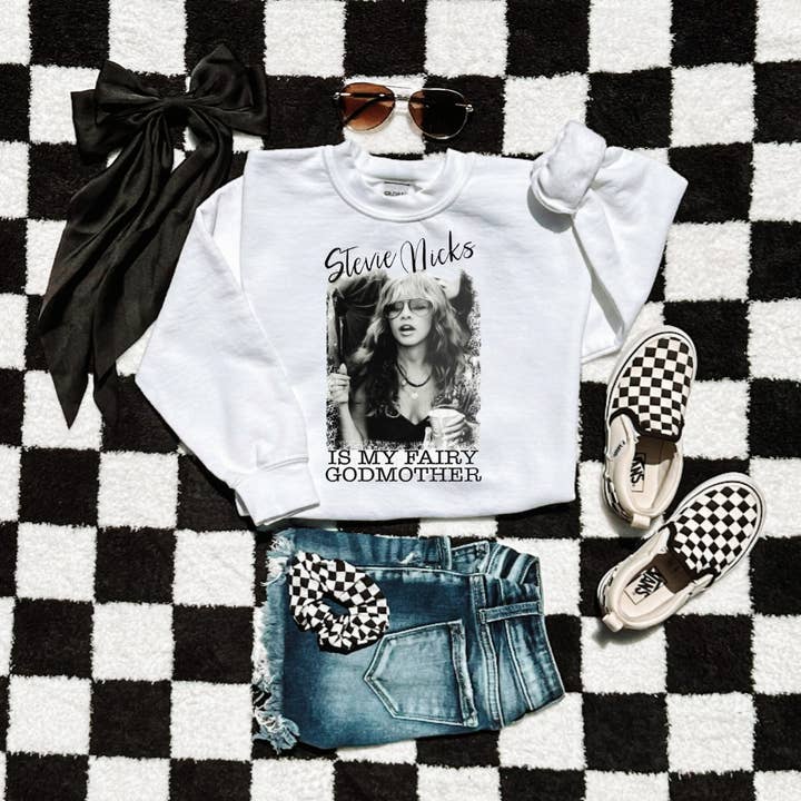 Stevie Nicks crew neck for wholesale by Real Life Apparel