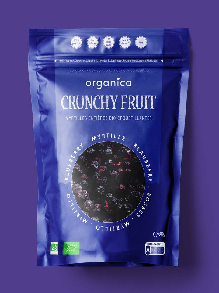 Organisk frysetørrede blåbær familiepakke | Organica for engroshandel hos Organica
