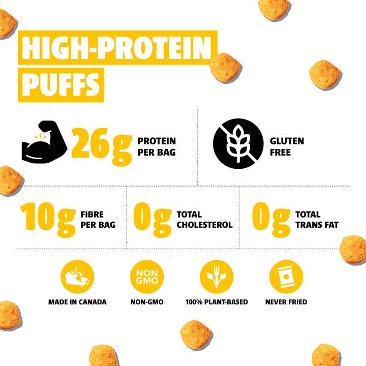 Plant Up - Wholesale Puffed Snack - Maple Masala High-Protein Puffs