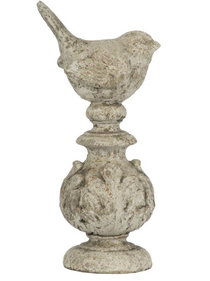 Bird Finial Accent 5x3.5x11" for wholesale by The Light Garden Collection