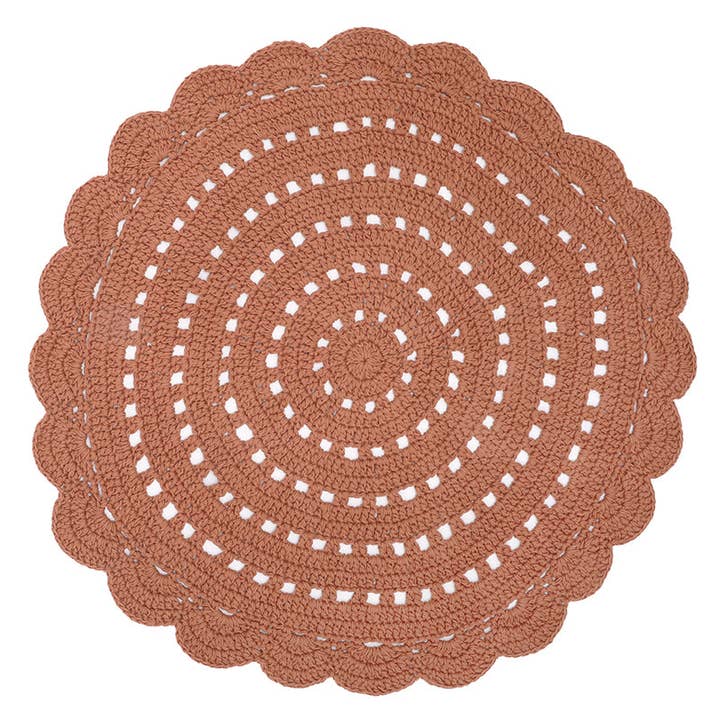 ALMA AMBER crochet children's rug for wholesale by NATTIOT USA