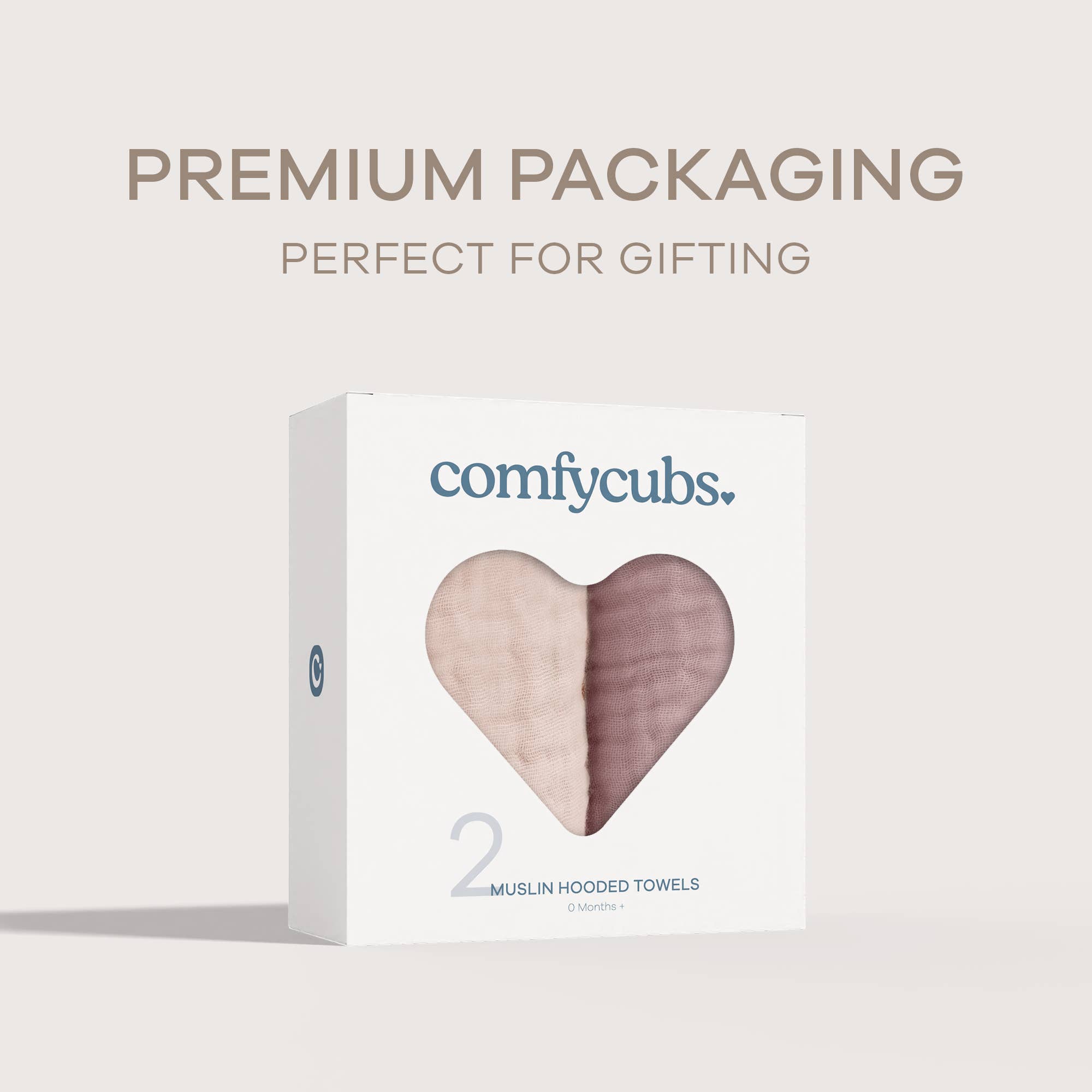 Comfy Cubs - Vendita all'ingrosso Asciugamano con cappuccio - Bambini e neonati - Asciugamano con cappuccio per neonati, 6 strati 100% cotone mussola di Comfy Cubs10