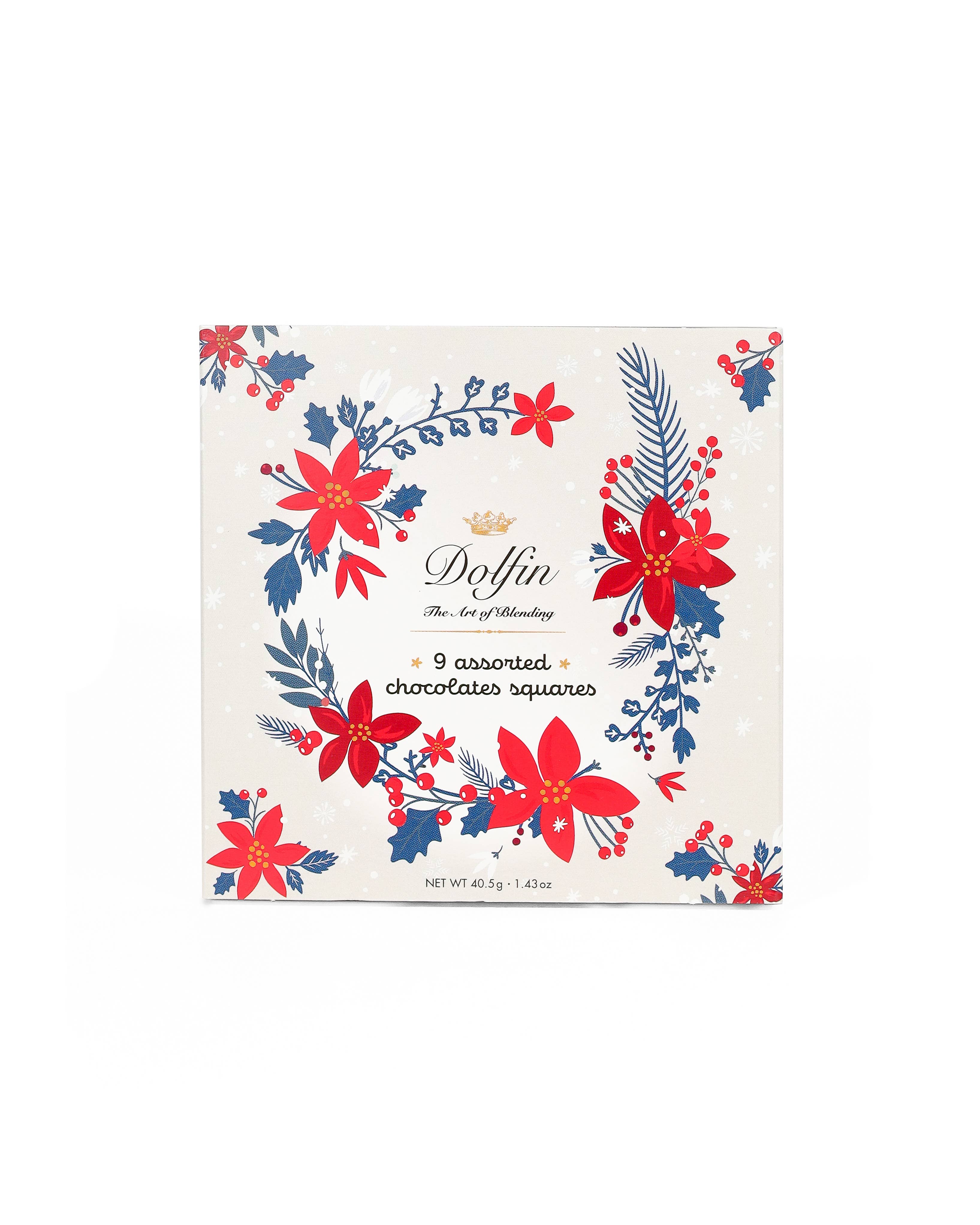 Dolfin – wholesale Chocolate box – 9 Neapolitans “Winter - Christmas Roses”
