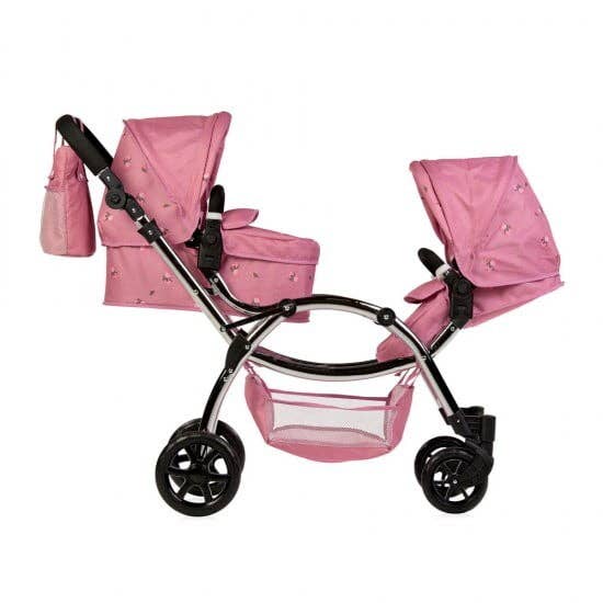Roma - Wholesale Doll Stroller - Kids - Roma Darcie Twin Dolls Pram - pink7