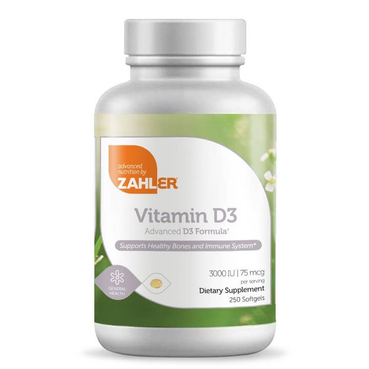 Vitamin D3 3000 IU (250) Softgels for wholesale by Advanced Nutrition by Zahler
