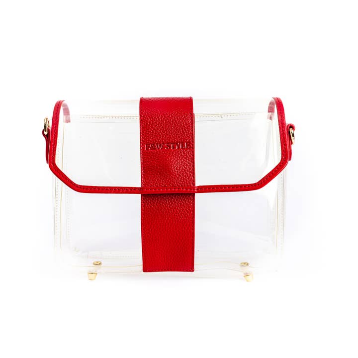Crystal Clear Bag (RED) for wholesale by F&W Style