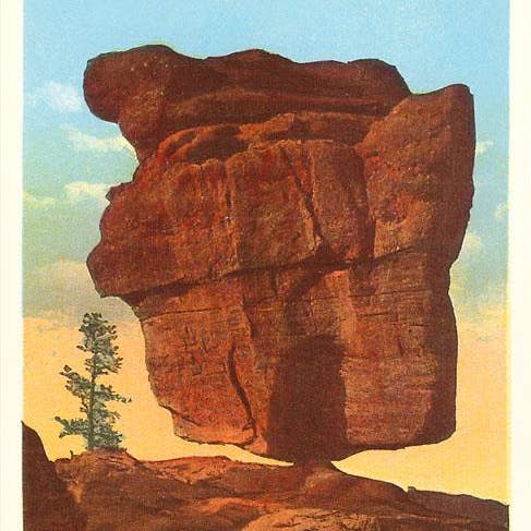 Impressão de Arte CO-12 Balanced Rock, Pike's Peak, Colorado por atacado de Found Image Press