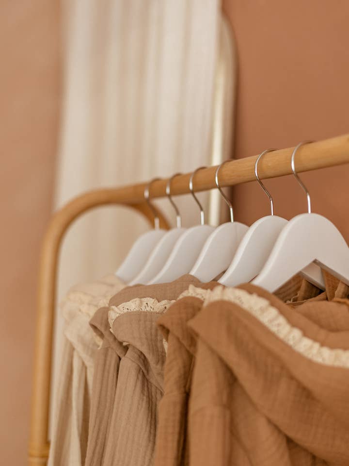 PETITE EvelinaApparel - Wholesale Robe - Kids - Kids Bath robe / Muslin & LaceĀ 3