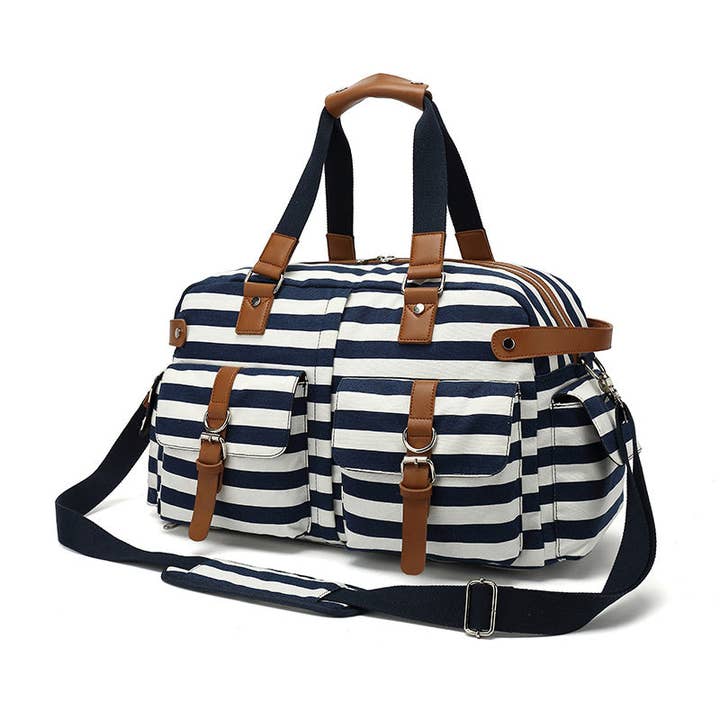 Canvas Travel Bag Mens Canvas Duffle Bag Waterproof Gym Bag Gift For Him for wholesale by RockCow Leather Studio