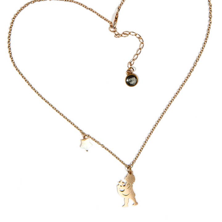 Halskettchen "Sterntaler" - rosévergoldet für den Großhandel von lassy fair